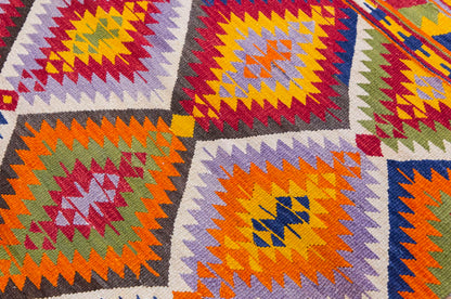 Vintage Turkish Rug, 3.8 x 5 ft Rug 112 x 154 cm