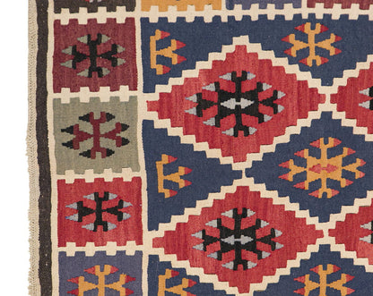 Vintage Turkish Rug, 3.8 x 6.2 ft, 113 x 190 cm