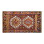 Vintage Turkish Rug, 3.8 x 6.3 ft, 113 x 194 cm