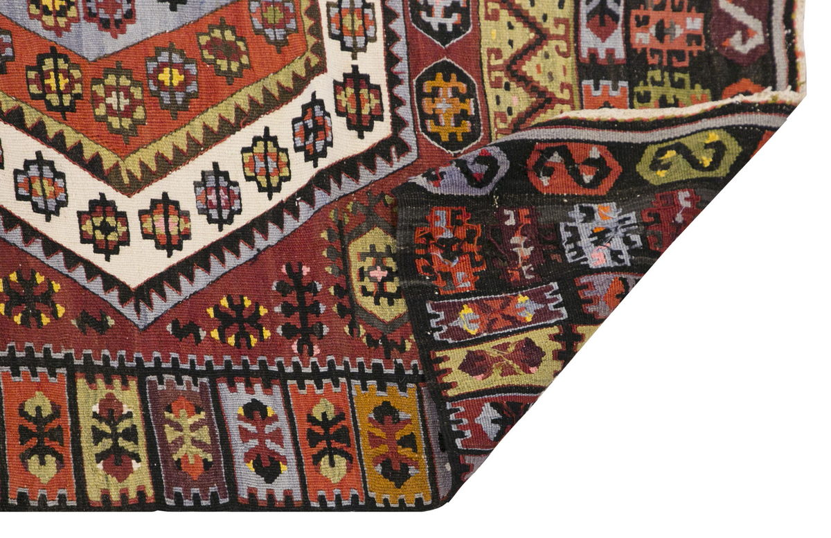 Vintage Turkish Rug, 3.8 x 6.3 ft, 113 x 194 cm