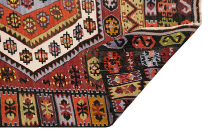 Vintage Turkish Rug, 3.8 x 6.3 ft, 113 x 194 cm