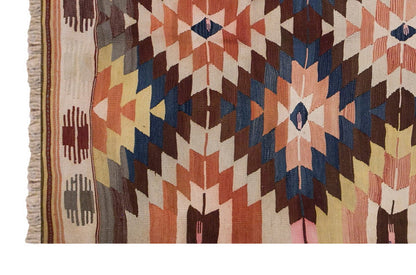 Vintage Turkish Rug, 3.8 x 6.7 ft, 114 x 203 cm