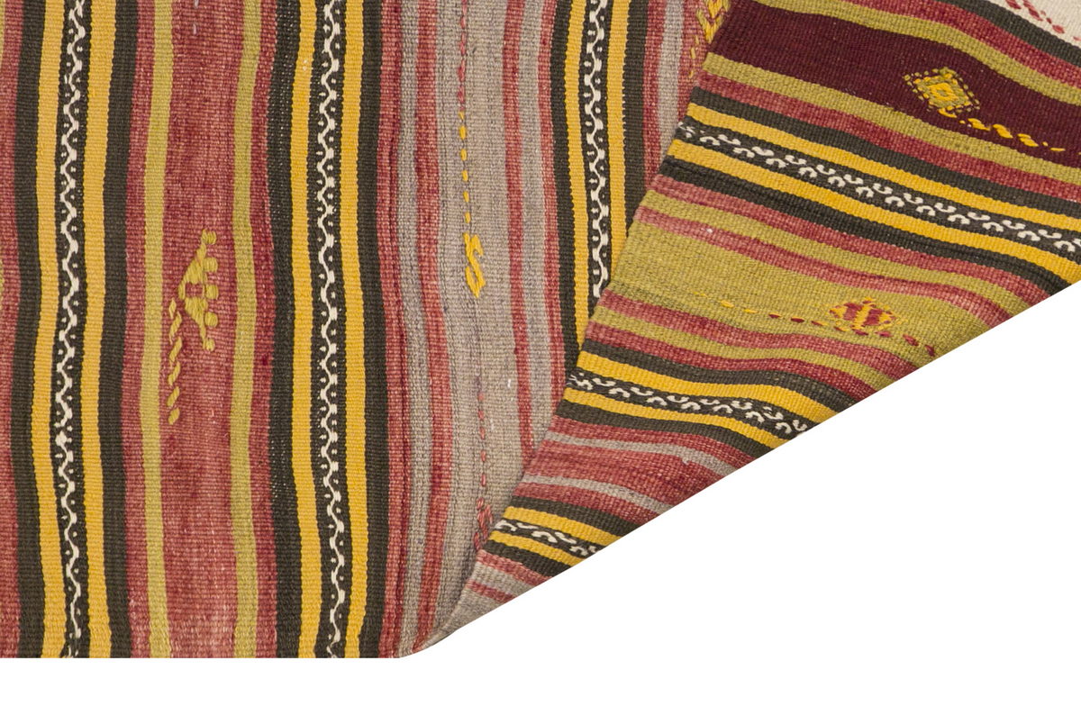 Vintage Turkish Rug, 3.8 x 7.2 ft Rug, 114 x 220 cm