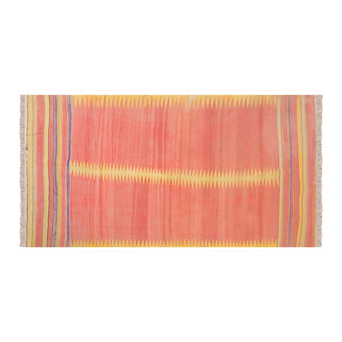Vintage Turkish Rug, 3.8 x 8 ft, 114 x 246 cm