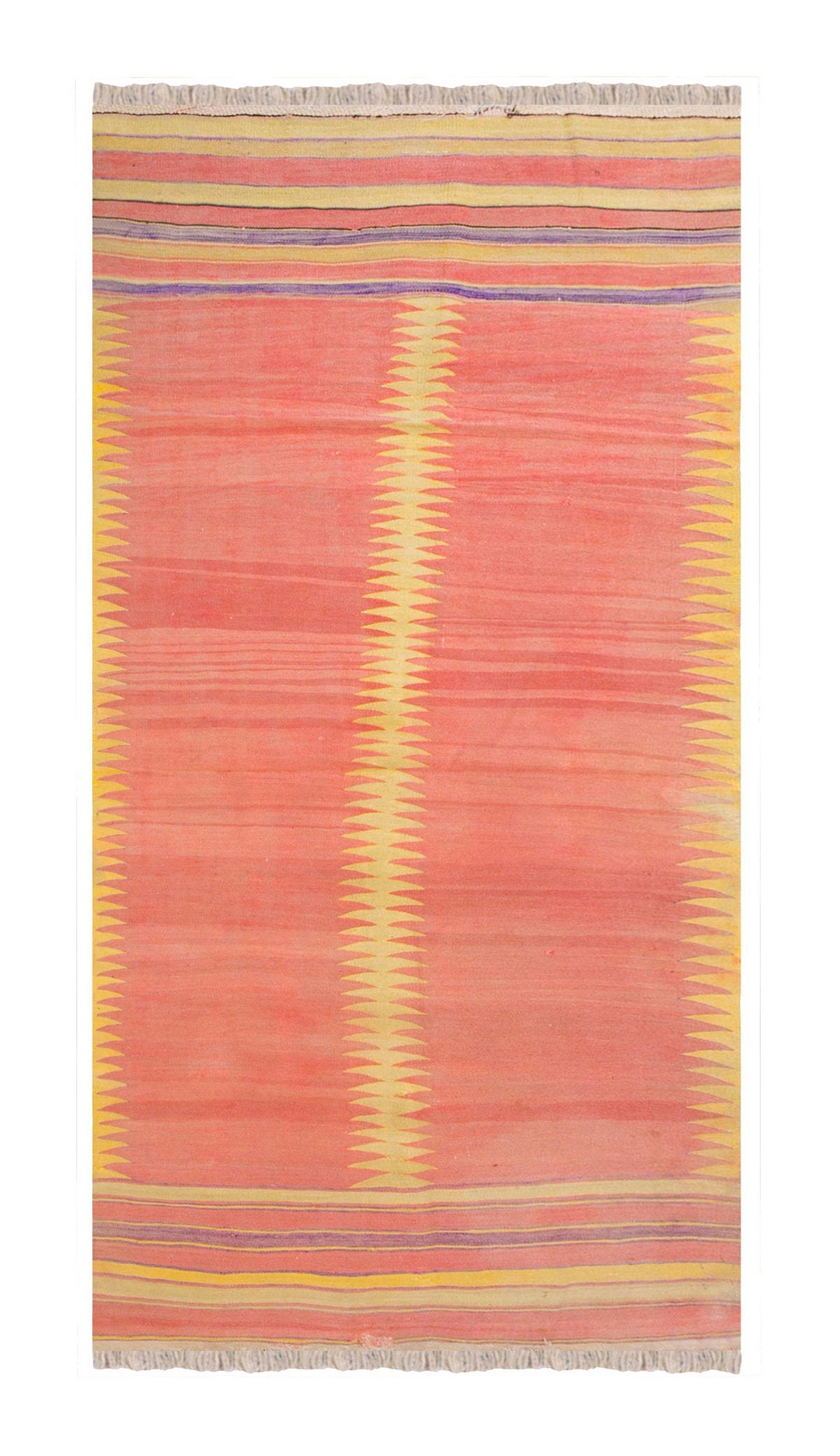 Vintage Turkish Rug, 3.8 x 8 ft, 114 x 246 cm