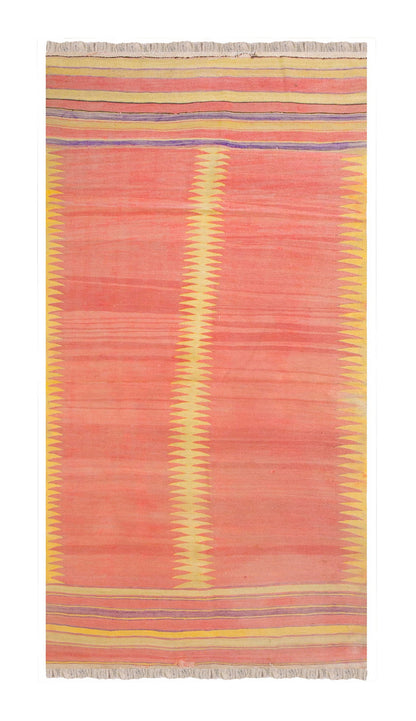 Vintage Turkish Rug, 3.8 x 8 ft, 114 x 246 cm