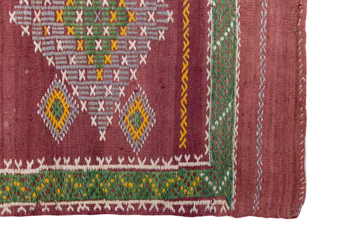 Vintage Turkish Rug, 3.9 x 3 ft, 115 x 93 cm
