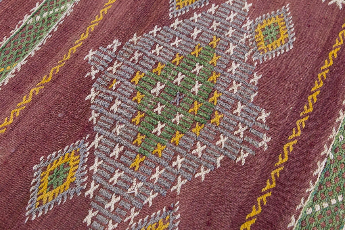 Vintage Turkish Rug, 3.9 x 3 ft, 115 x 93 cm