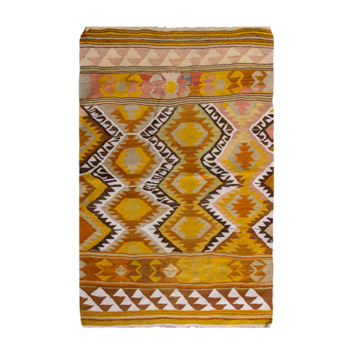 Vintage Turkish Rug, 3.9 x 3 ft Rug, 118 x 92 cm