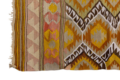 Vintage Turkish Rug, 3.9 x 3 ft Rug, 118 x 92 cm