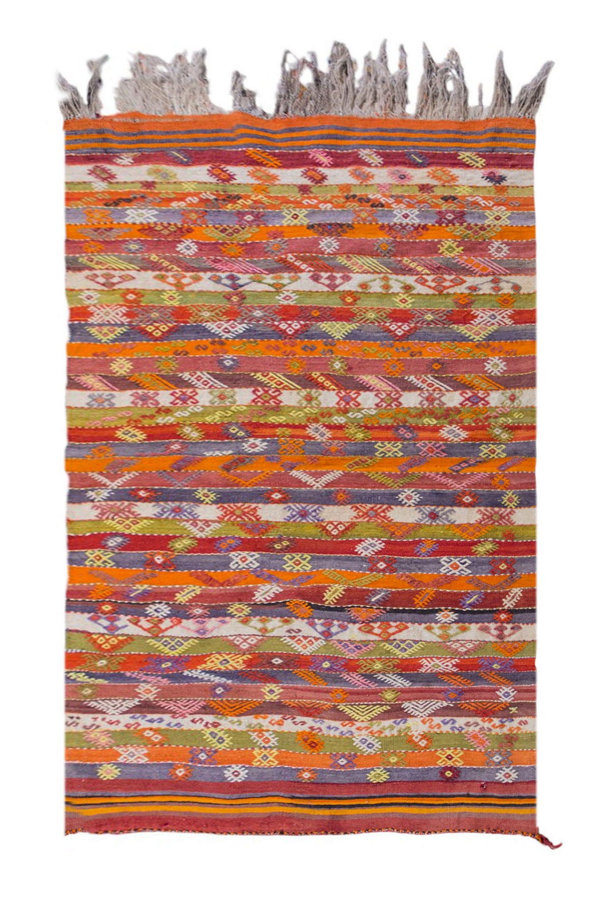 Vintage Turkish Rug, 3.9 x 5.8 ft Rug, 116 x 175 cm