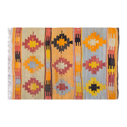 Vintage Turkish Rug, 3 x 3.11 ft Rug, 92 x 120 cm