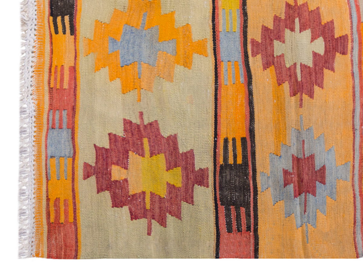 Vintage Turkish Rug, 3 x 3.11 ft Rug, 92 x 120 cm