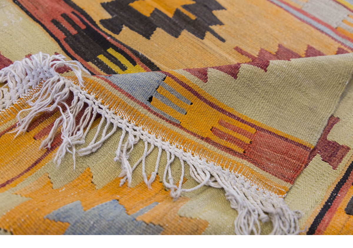 Vintage Turkish Rug, 3 x 3.11 ft Rug, 92 x 120 cm