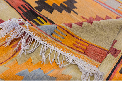 Vintage Turkish Rug, 3 x 3.11 ft Rug, 92 x 120 cm