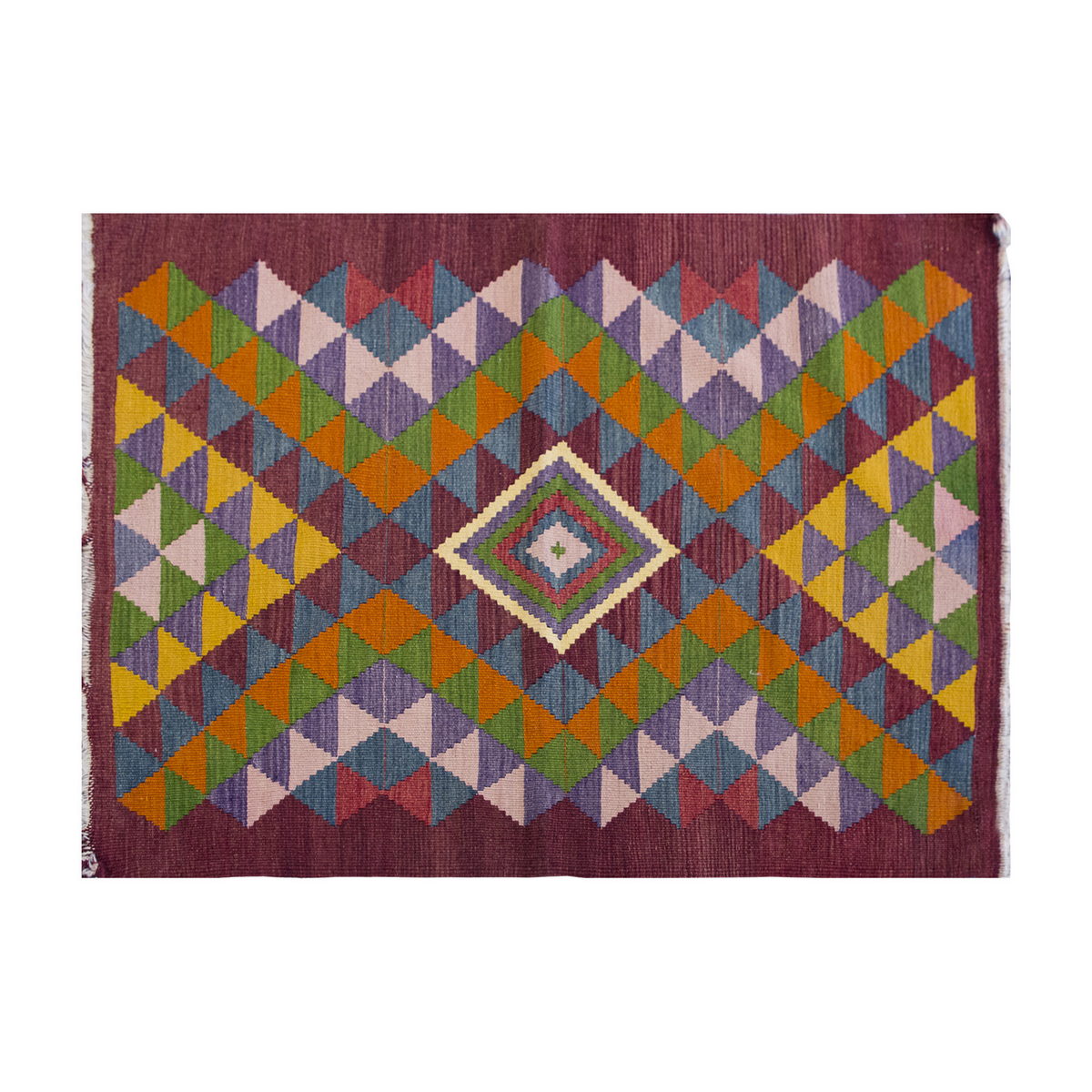 Vintage Turkish Rug, 3 x 4.1 ft Rug, 92 x 126 cm