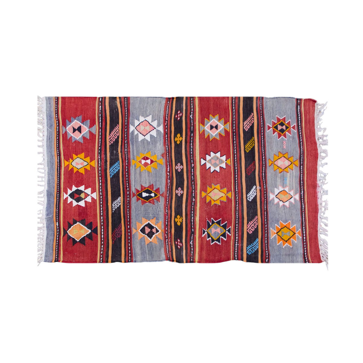 Vintage Turkish Rug, 3 x 4.11 ft Rug, 93 x 152 cm