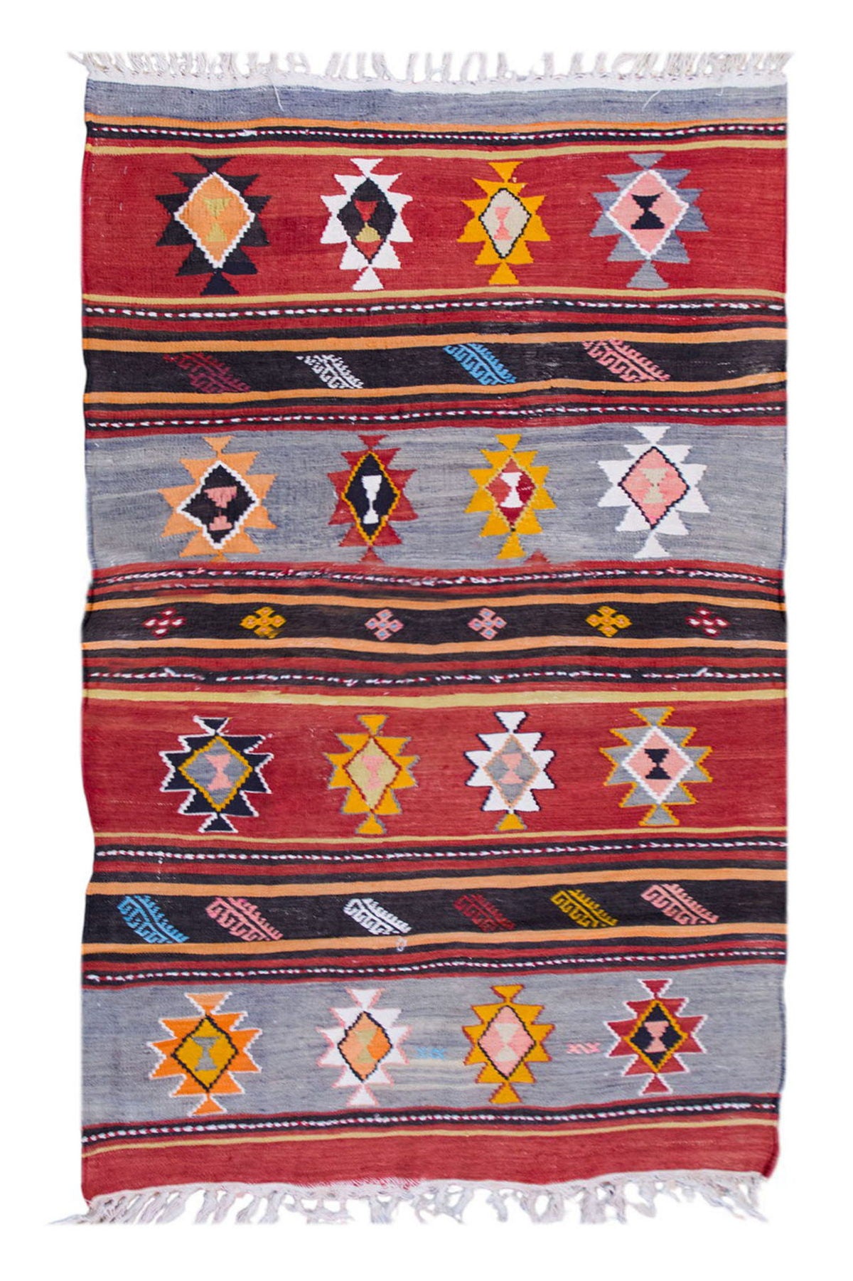 Vintage Turkish Rug, 3 x 4.11 ft Rug, 93 x 152 cm
