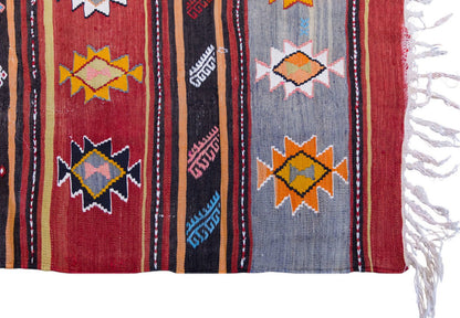 Vintage Turkish Rug, 3 x 4.11 ft Rug, 93 x 152 cm