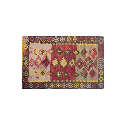 Vintage Turkish Rug, 3 x 4.4 ft Rug, 92 x 133 cm