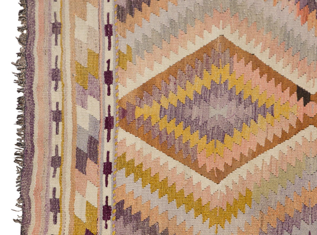 Vintage Turkish Rug, 3 x 4.5 ft, 92 x 136 cm