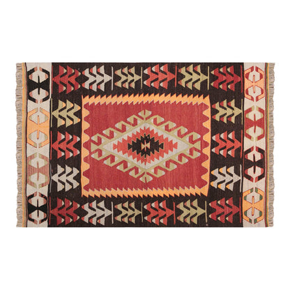 Vintage Turkish Rug, 3 x 4.5 ft Rug, 92 x 135 cm