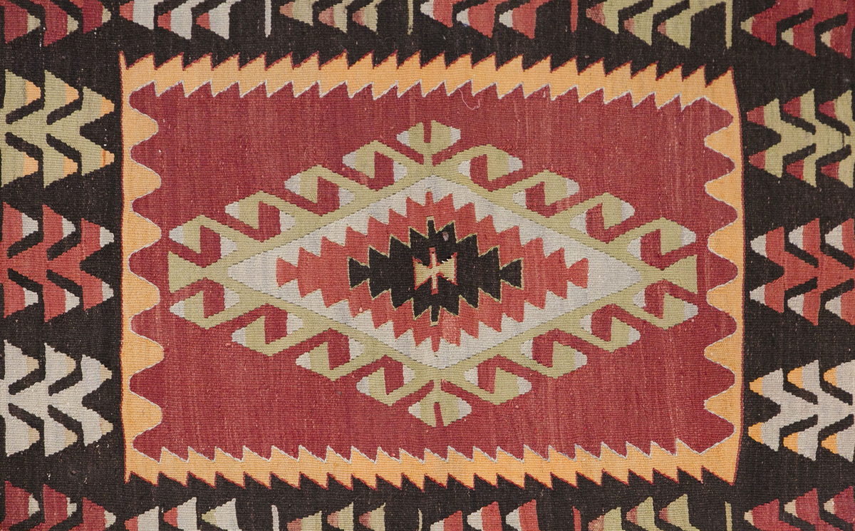 Vintage Turkish Rug, 3 x 4.5 ft Rug, 92 x 135 cm