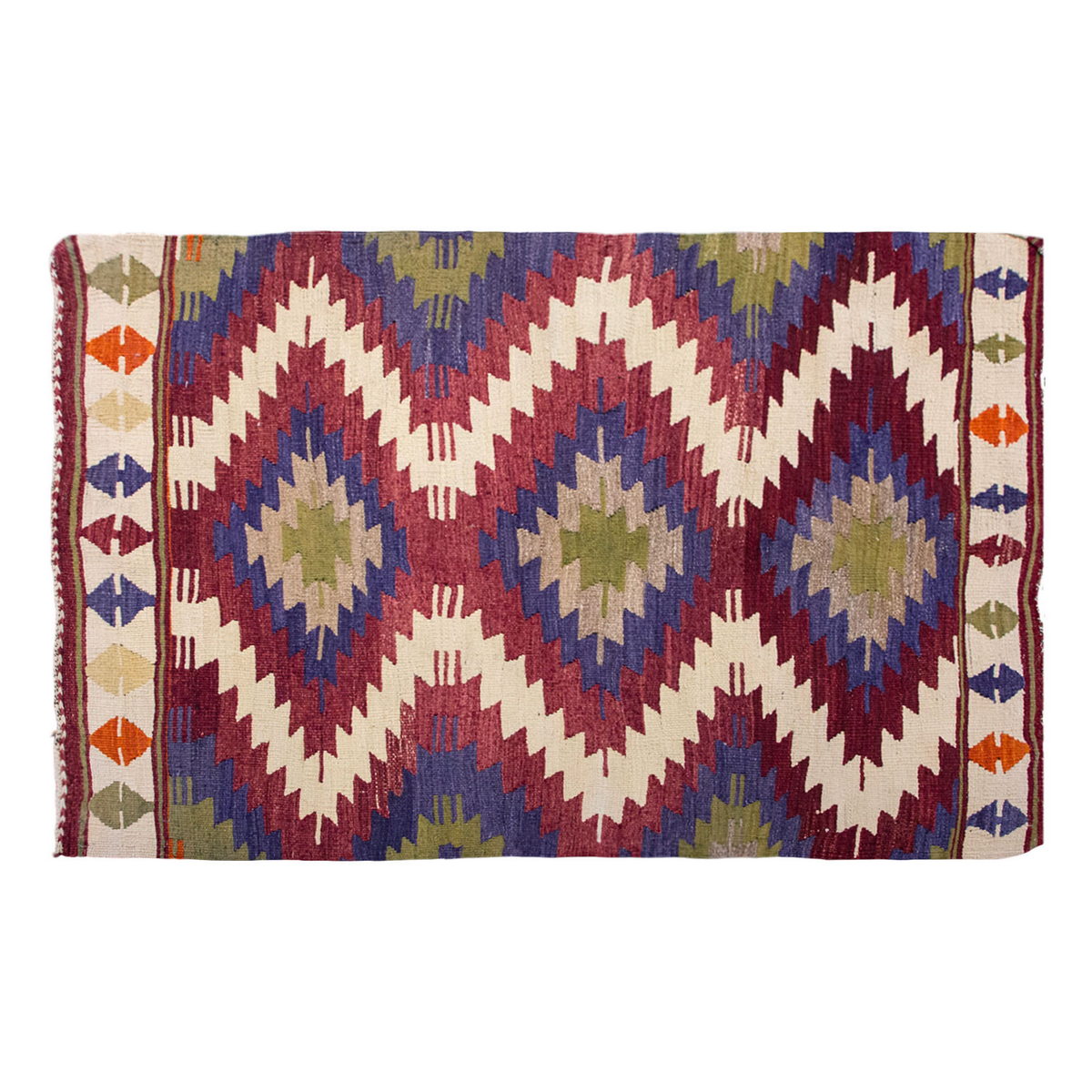 Vintage Turkish Rug, 3 x 4.7 ft, 92 x 140 cm