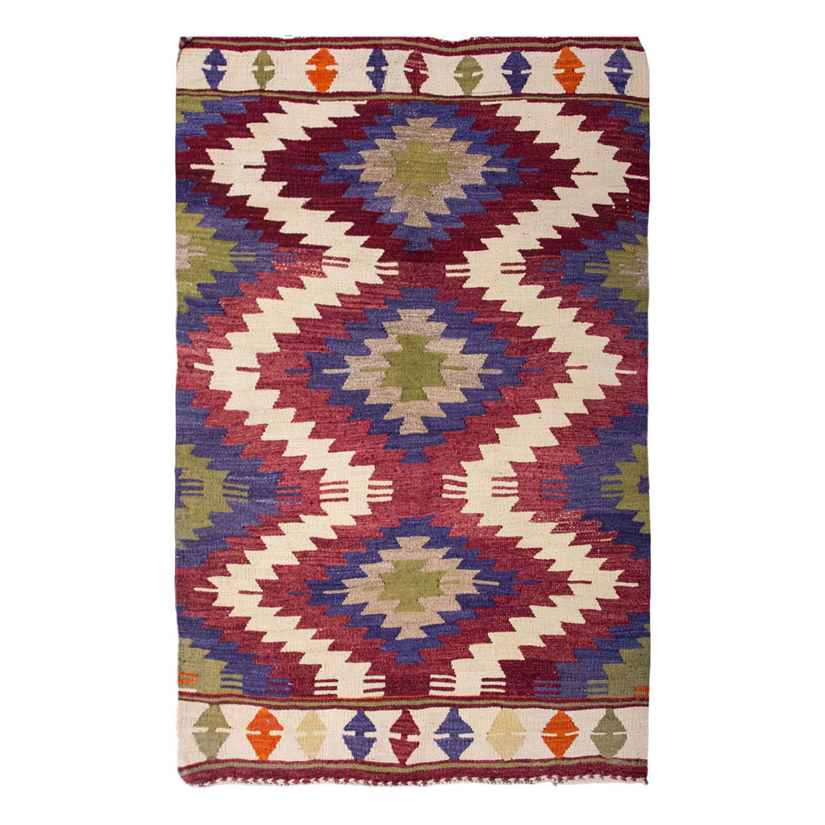 Vintage Turkish Rug, 3 x 4.7 ft, 92 x 140 cm