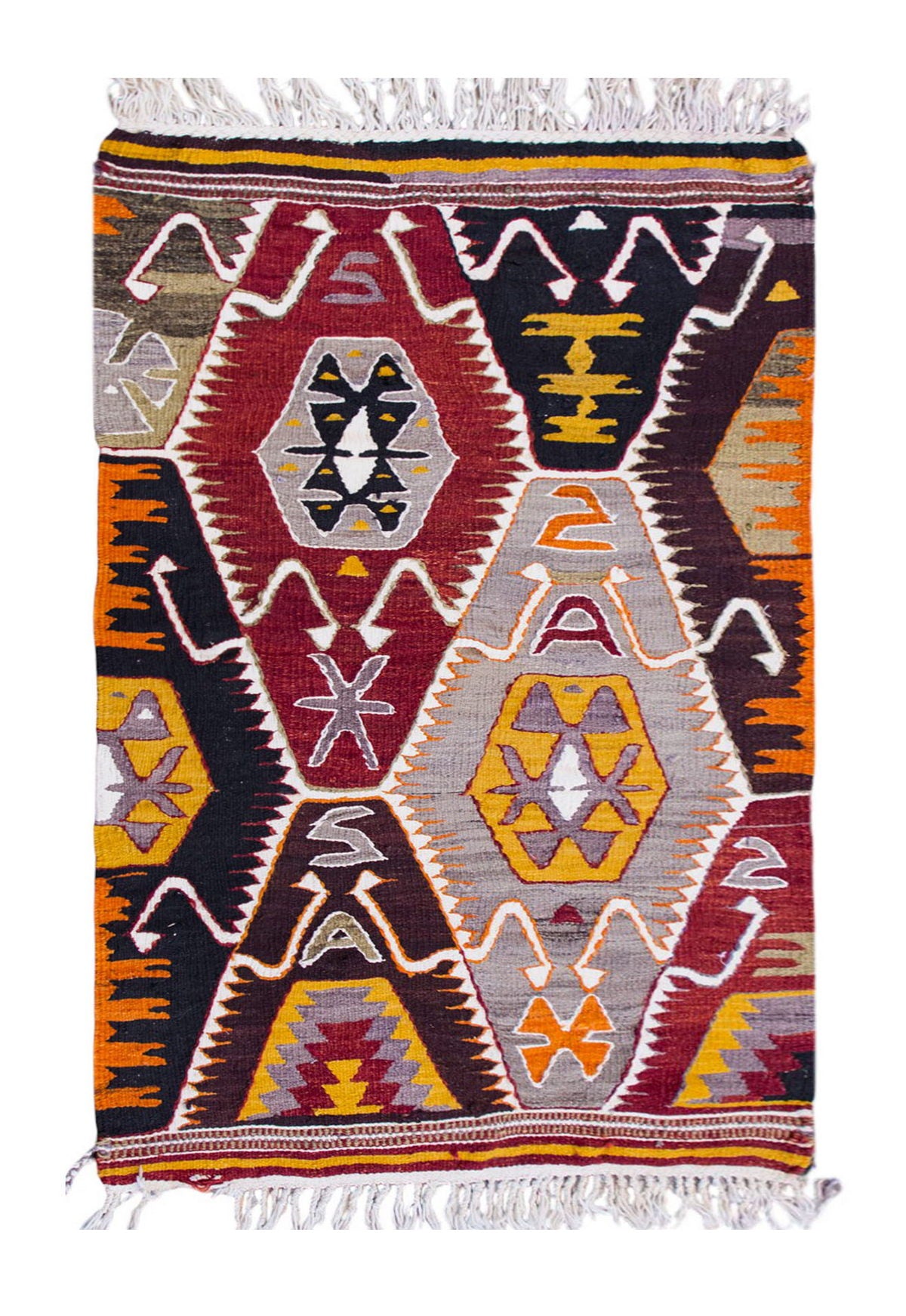 Vintage Turkish Rug, 3 x 4.9 ft Rug, 92 x 145 cm