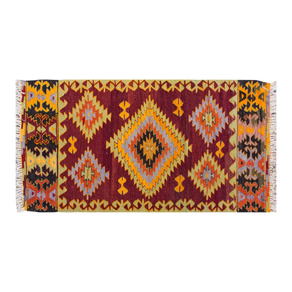 Vintage Turkish Rug, 3 x 6 ft Rug, 92 x 183 cm