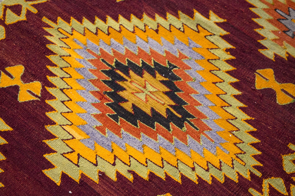 Vintage Turkish Rug, 3 x 6 ft Rug, 92 x 183 cm