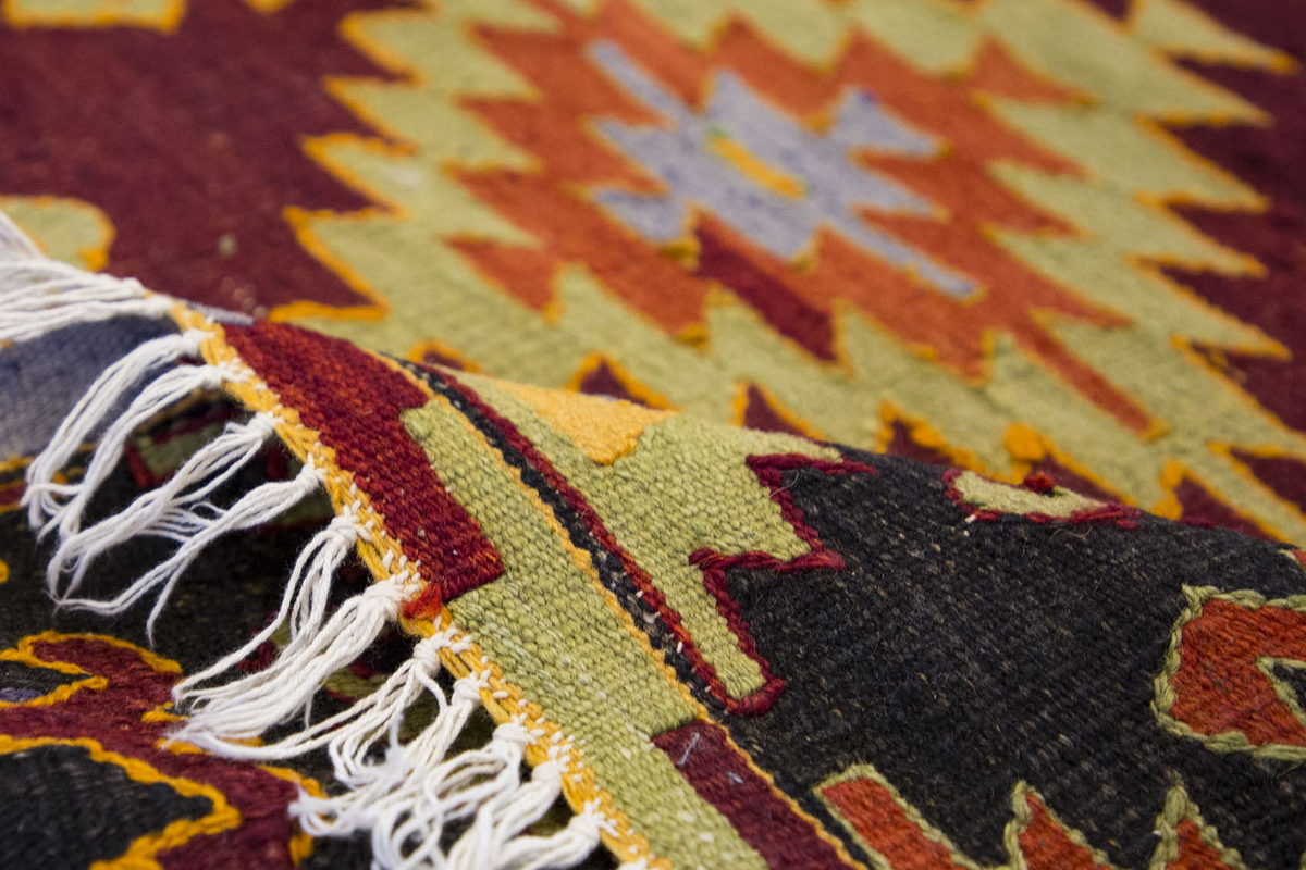 Vintage Turkish Rug, 3 x 6 ft Rug, 92 x 183 cm