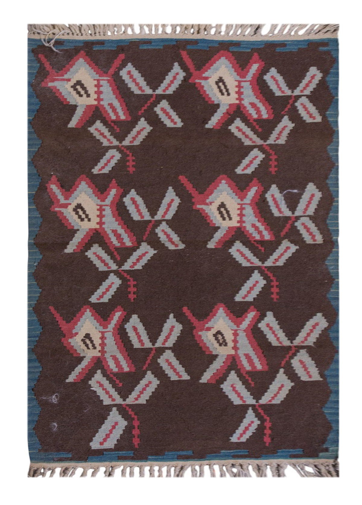 Vintage Turkish Rug, 4.1 x 2.11 ft, 125 x 91 cm