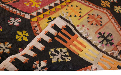 Vintage Turkish Rug, 4.1 x 3.2 ft, 125 x 99 cm