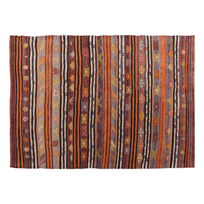 Vintage Turkish Rug, 4.1 x 3.7 ft, 126 x 111 cm