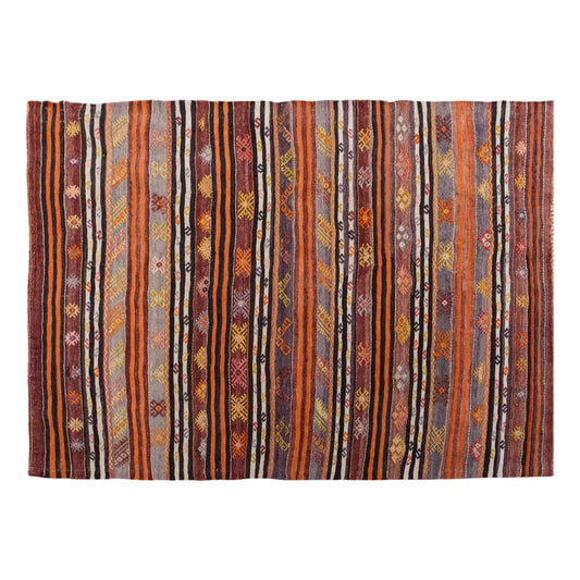 Vintage Turkish Rug, 4.1 x 3.7 ft, 126 x 111 cm