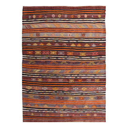Vintage Turkish Rug, 4.1 x 3.7 ft, 126 x 111 cm