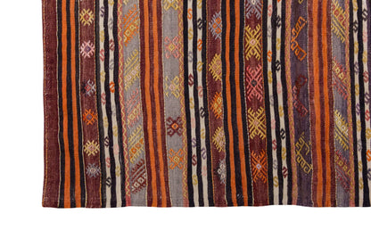 Vintage Turkish Rug, 4.1 x 3.7 ft, 126 x 111 cm