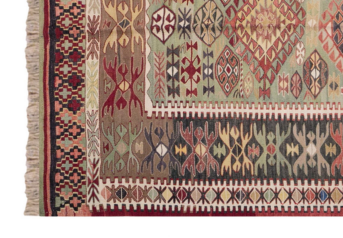 Vintage Turkish Rug, 4.1 x 5.10 ft Rug, 126 x 180 cm