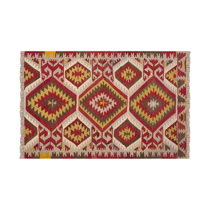 Vintage Turkish Rug, 4.1 x 6.2 ft Rug, 125 x 190 cm