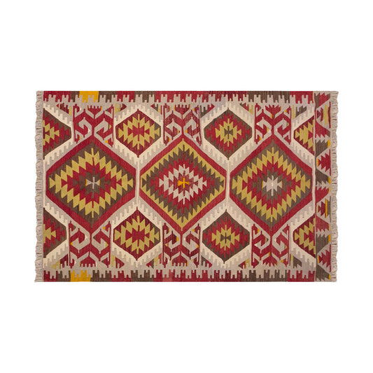 Vintage Turkish Rug, 4.1 x 6.2 ft Rug, 125 x 190 cm