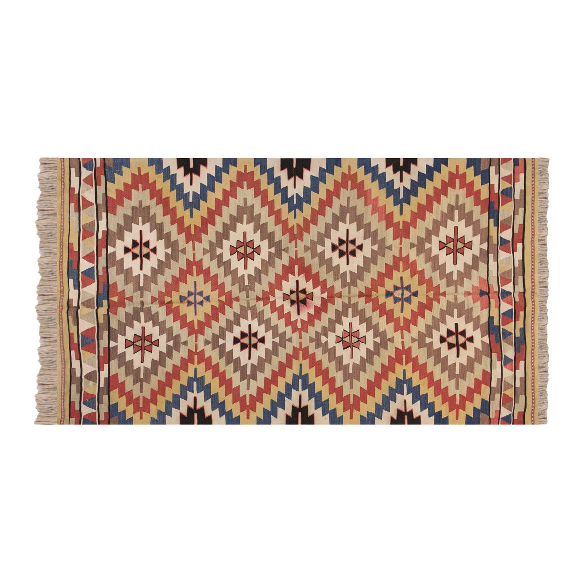 Vintage Turkish Rug, 4.1 x 6.3 ft Rug, 125 x 193 cm