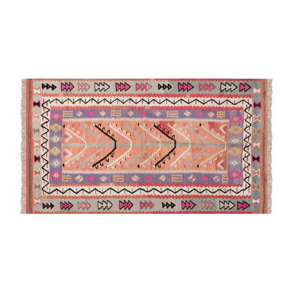 Vintage Turkish Rug, 4.1 x 6.6 ft, 125 x 200 cm
