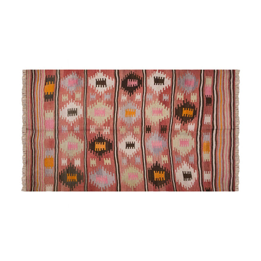Vintage Turkish Rug, 4.1 x 6.7 ft Rug, 125 x 202 cm