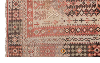 Vintage Turkish Rug, 4.1 x 7.1 ft Rug, Vintage Rug, 125 x 216 cm