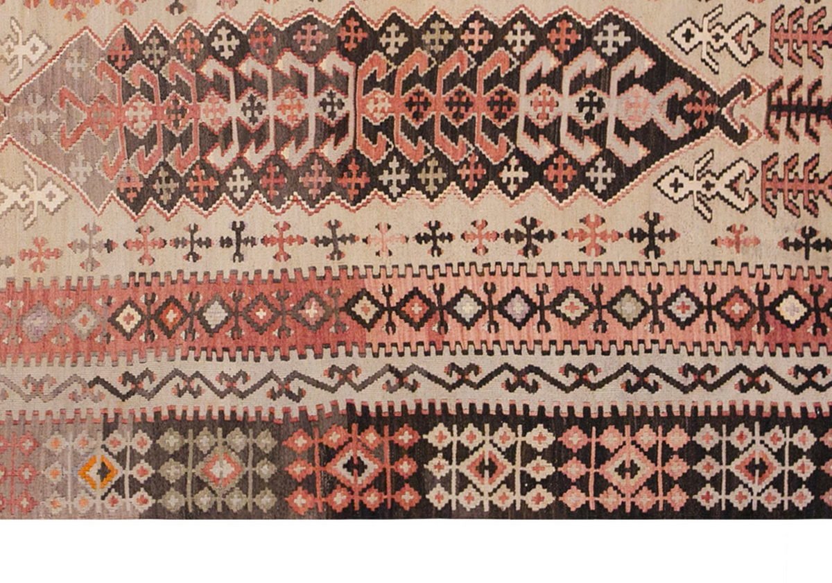 Vintage Turkish Rug, 4.1 x 7.1 ft Rug, Vintage Rug, 125 x 216 cm