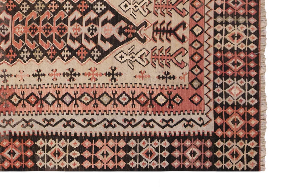 Vintage Turkish Rug, 4.1 x 7.1 ft Rug, Vintage Rug, 125 x 216 cm