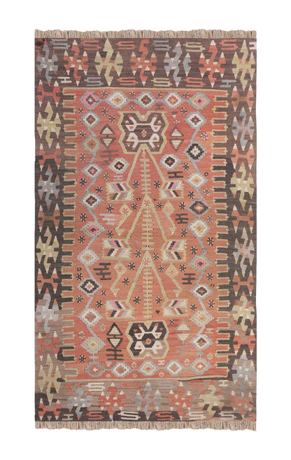Vintage Turkish Rug, 4.10 x 2.10 ft Rug, 149 x 88 cm