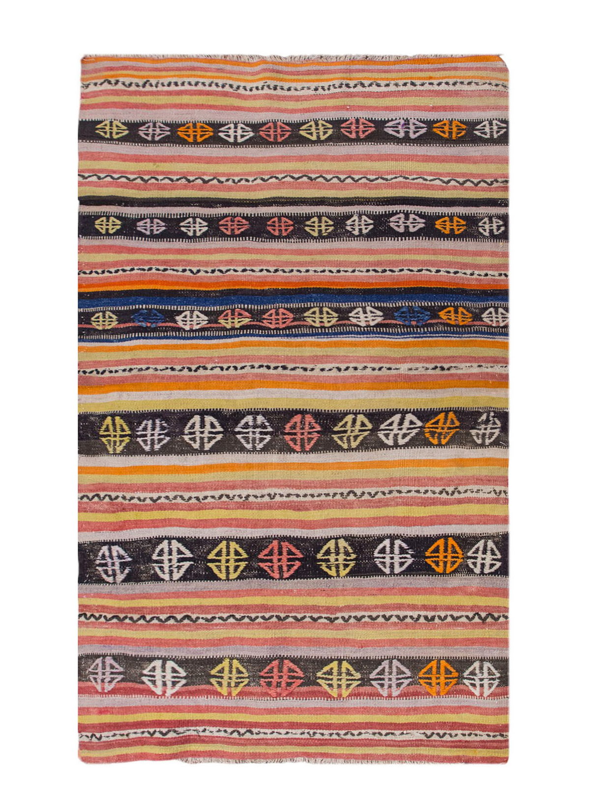Vintage Turkish Rug, 4.10 x 2.8 ft, 148 x 83 cm